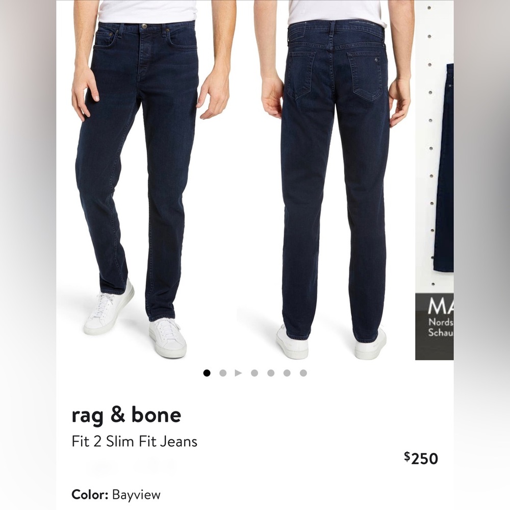 Men’s Rag & Bone Bayview Fit 2 Slim Jeans - NWT